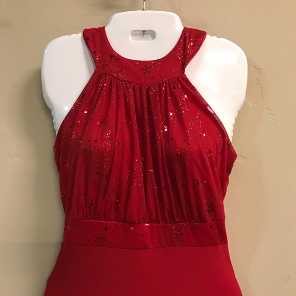 Red Long gown party dress NWT - Picture 6 of 7